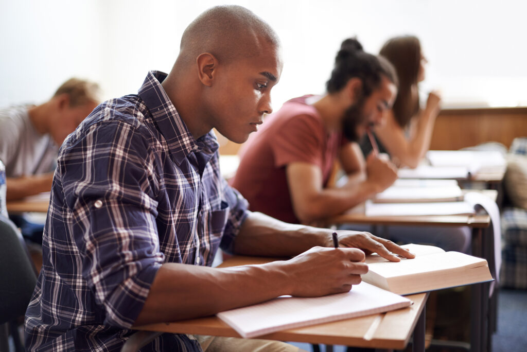 black students at campus